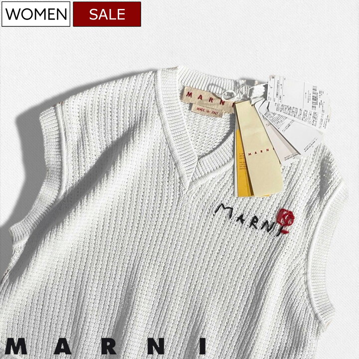 楽天市場】【定価129,800円(税込)】MARNI -マルニ- 刺繍ロゴとスリット 