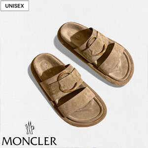 �y�艿97,900�~(�ō�)�zMONCLER�@�����N���[�� ���O�W���A���[�J�W���A�������o����ŏ㋉�̃G���K���X�I�u�����h�A�C�R���S�[���h�����O�t�� �X�E�F�[�h���U�[�T���_�� BELL SANDAL �X���b�|�� 
