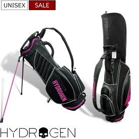 【定価107,800円(税込)】HYDROGEN GOLF ハイドロゲン ゴルフ 　ネオンカラーで注目度MAXのリッチなデザイン！センスが光る キャディバッグ キャディーバッグ ゴルフバッグ 鞄 ブラック スカル 男女兼用 ユニセックス 三喜商事株式会社／正規品キャディーケース ユニセックス