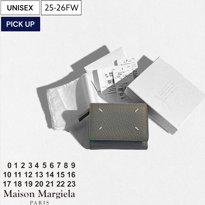 メゾンマルジェラMAISON MARGIELA■21AWペンキ加工ウォレット財布 楽天市場】【定価79,200円(税込)】Maison Margiela メゾン マルジェラ 上品なエンボス加工を施したグレインレザーが大人の品格を演出  ブランドアイコンステッチ入 3つ折りウォレット財布 エンベロープ マルタンマルジェラ SA3UI0010P4455T8127 グリスカイユ Gris  Caillou ...