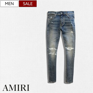 �y�艿176,000�~(�ō�)�zAMIRI -�A�~��- �s��I�ȑ�l�J�W���A�������o����I�S��ʂ����E�H�b�V���_���[�W�����y�A���H ���{���ꂽ �e�[�p�[�h�f�j���p���c Fractured Jeans Crafted Indigo Denim �X�g��