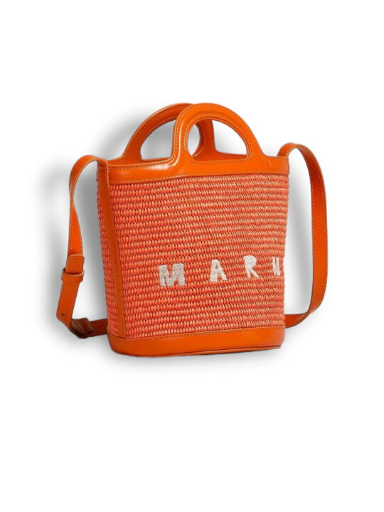 楽天市場】【定価122,100円(税込)】MARNI -マルニ- レザーとラフィアの  