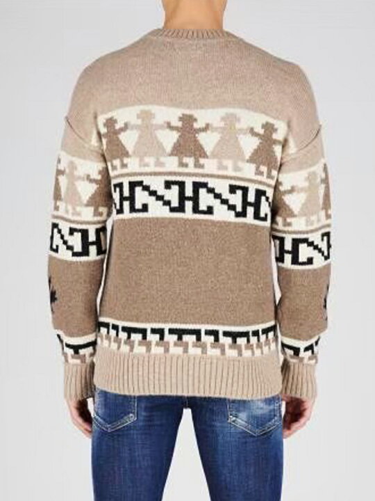 超美品 dsquared2 ディースクエアード デザインニット drawer 