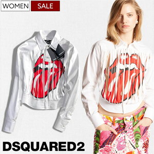 �s50��OFF�t�y�艿119,900�~�zDSQUARED2 �f�B�[�X�N�G�A�[�h ���[�����O�X�g�[���Y �ƃR���{����1���I��_�Ƀt�����W��ɃJ�b�e�B���O���� �z���C�g�V���c �{�^���V���c The Rolling Stones Relax Dan Shir