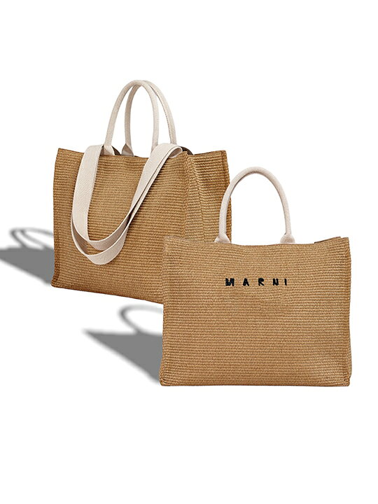 楽天市場】【定価146,300円(税込)】MARNI -マルニ- ロゴとラフィアの 