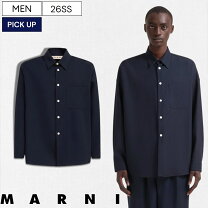 楽天市場】MARNI マルニ（カラーネイビー）（カジュアルシャツ 