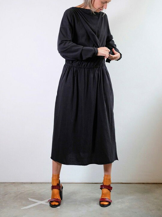 美品MAISON MARGIELA 春夏ニットワンピースSネイビー 【定価60,500円  