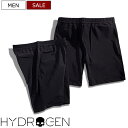 【定価42,900円(税込)】HYDROGEN ハイドロゲン ワンマイルウェアにも最適！圧倒的なストレッチ性がヤミツキになる ロールアップショーツ ショーツ カルビコ社 ネイビー 24272001 XS S M L XL XXL 三喜商事株式会社／国内正規品 イタリア製 メンズ