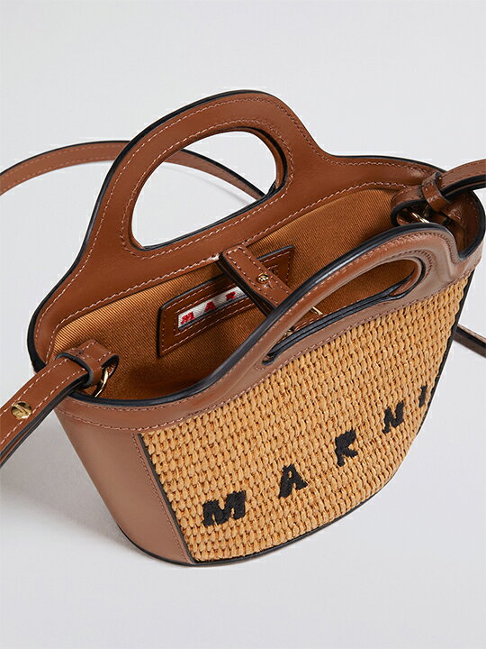 楽天市場】【定価113,300円(税込)】MARNI -マルニ- レザーとラフィアの  