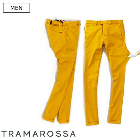 【定価42,900円(税込)】TRAMAROSSA トラマロッサ ロングフライトやドライブなどどんな時でも穿きたくなるほどの伸縮性が売り！美脚シルエットの スーパーストレッチカラーチノパンツ 40471004N メイズイエロー LUIS SLIM-ルイススリム-≪24.7 Super Stretch≫