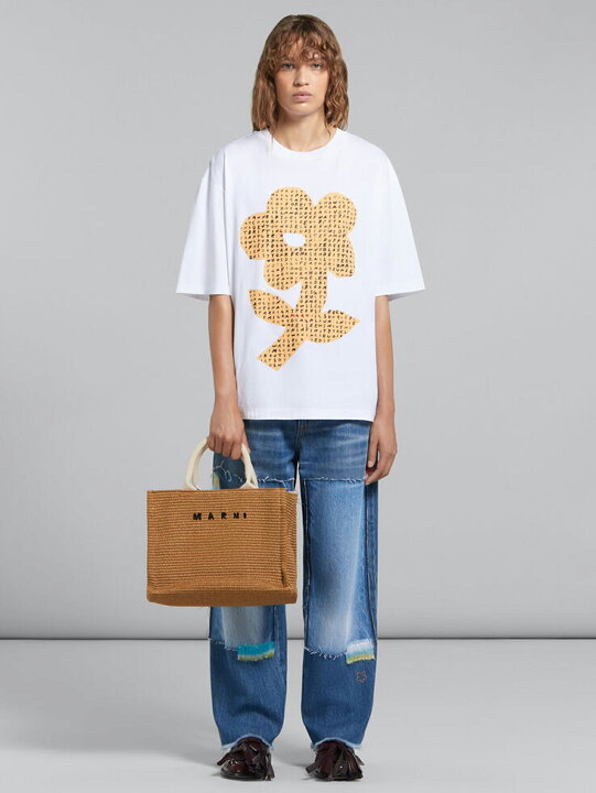 楽天市場】【定価104,500円(税込)】MARNI -マルニ- ロゴとラフィア素材 