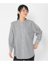 【SALE／50%OFF】《ウタオ》パイピングバンドシャツ Utao: スタディオクリップ トップス シャツ・ブラウス ホワイト ブルー【RBA_E】[Rakuten Fashion]