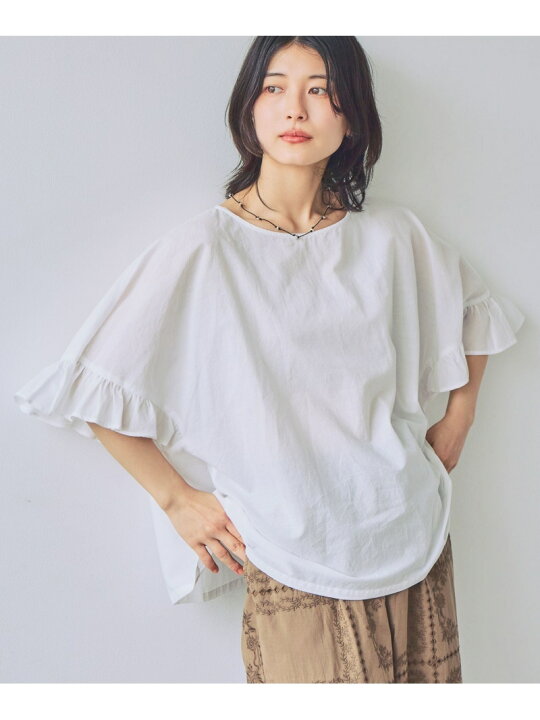楽天市場】【SALE／50%OFF】ラミー混フリルブラウス studio CLIP 