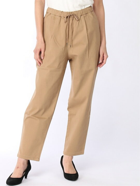 楽天市場】【SALE／70%OFF】コットンレーヨンスリムテーパードパンツ