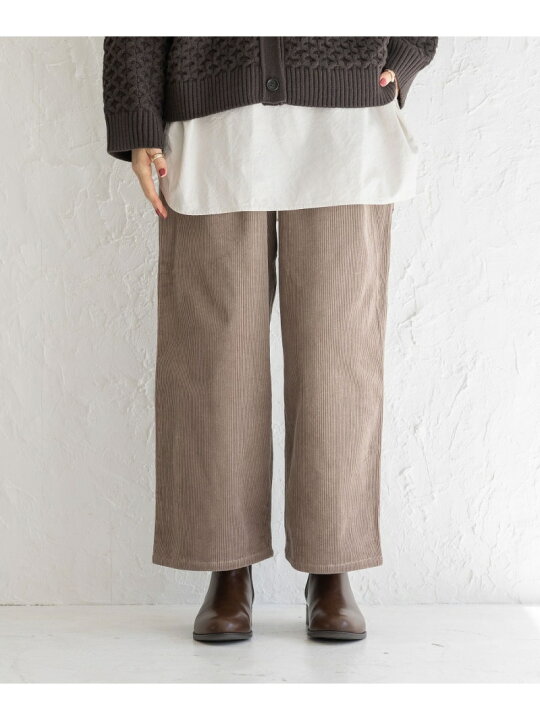 楽天市場】【SALE／40%OFF】コーデュロイワイドパンツ[プチ・プラス 