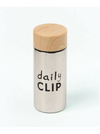 daily CLIP/木調ステンレスボトル300ml daily CLIP スタディオクリップ 食器・調理器具・キッチン用品 水筒・マグボトル ホワイト シルバー[Rakuten Fashion]
