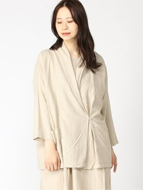 [Rakuten Fashion]【SALE／15%OFF】M-リネンRカシュクールBL studio CLIP スタディオクリップ シャツ/ブラウス 長袖シャツ ベージュ ブラック【RBA_E】【送料無料】｜ROOM - 欲しい! に出会える。