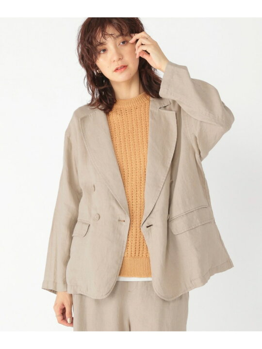 楽天市場】【SALE／50%OFF】【リネン100%】ダブルジャケット studio 
