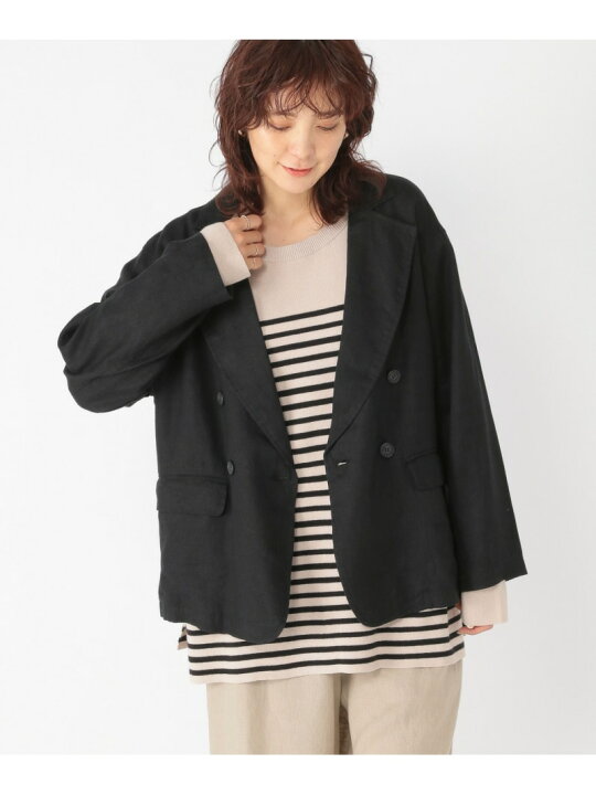 楽天市場】【SALE／50%OFF】【リネン100%】ダブルジャケット studio 