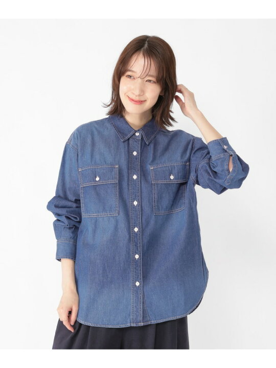 楽天市場】【SALE／70%OFF】【ONKUL掲載商品】ベーシックデニムシャツ 