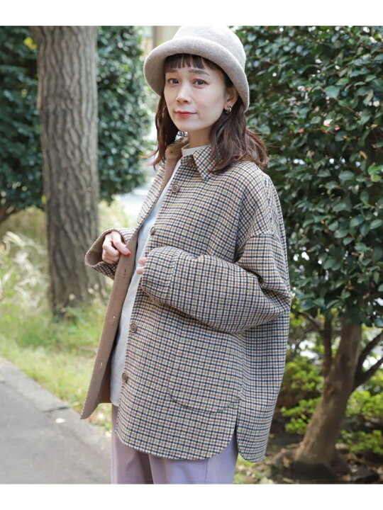 楽天市場】【SALE／10%OFF】リバーシブルウールシャツジャケット 
