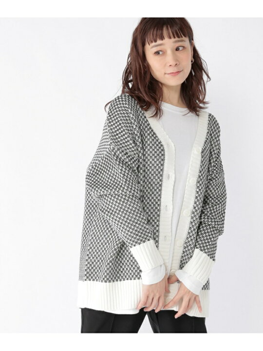 楽天市場】【SALE／59%OFF】5ゲージ柄編み2WAYカーディガン studio  