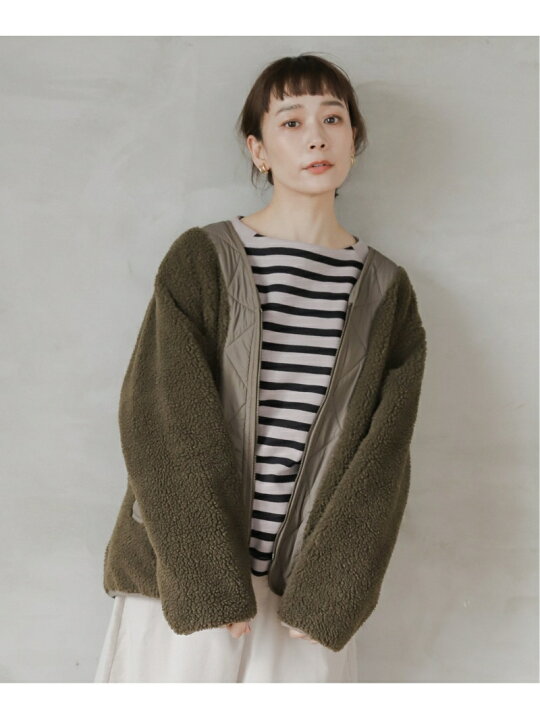 楽天市場】【SALE／50%OFF】リバーシブルボアキルトブルゾン studio 
