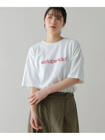 ＜natural by clip＞アソートロゴプリントTシャツ natural by clip スタディオクリップ トップス カットソー・Tシャツ レッド[Rakuten Fashion]