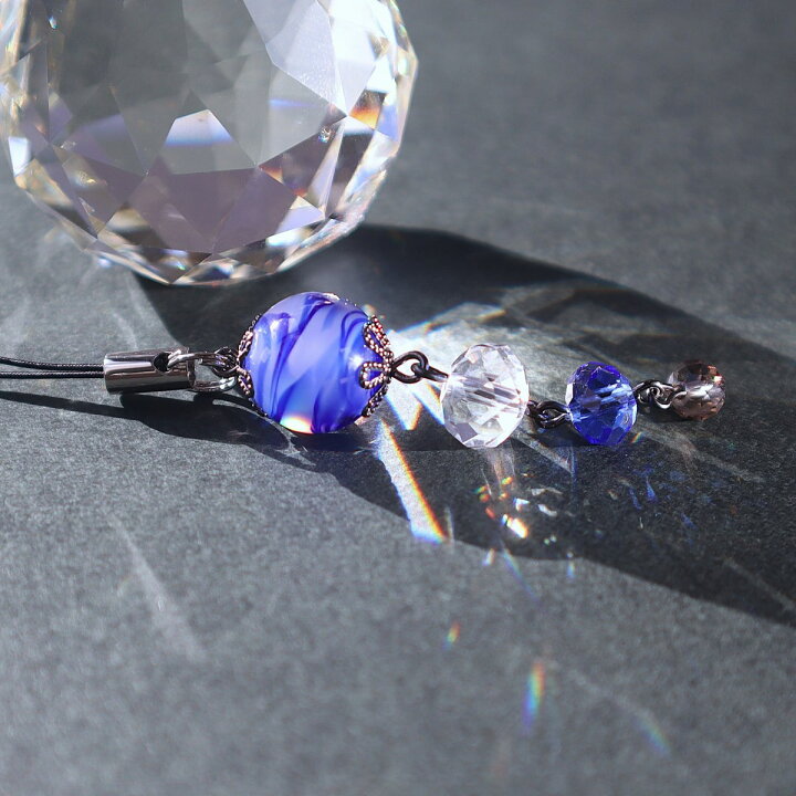 楽天市場】とんぼ玉 ストラップ 携帯 スマホケース飾り 根付 男女兼用  