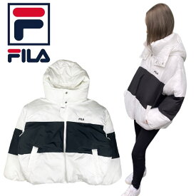 フィラ Fila ジャケット 中綿 FL6573 ホワイト レディース アウター 冬 ロゴ FILA ポリエステル