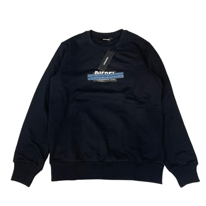 DIESEL スウェット L A01047-0KASL_S-GIRK ブラック DIESEL 