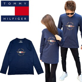 トミーヒルフィガー Tommy Hilfiger ロンT 長袖 Tシャツ ロゴ メンズ レディース 09T4329 丸首 部屋着 ルームウェア TOMMY HILFIGER L/S CREW NECK