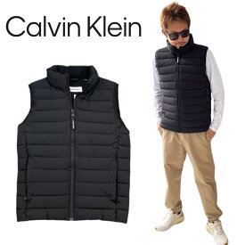 カルバンクライン CALVIN KLEIN 中綿ベスト ストレッチ メンズ CM355480 ブラック アウター CALVIN KLEIN STRETCH VEST