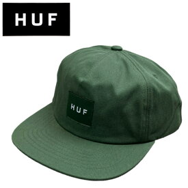 ハフ HUF キャップ 帽子 HT00714 ボックスロゴ フラットバイザー ワンサイズ ハット キャップ メンズ レディース HUF SET BOX SNAPBACK