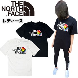 ザ ノースフェイス The North Face 半袖 Tシャツ ハーフドームロゴ NF0A7QCM レディース レインボー シャツ THE NORTH FACE W S/S PRIDE TEE