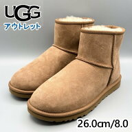 UGG メンズ クラシックミニII 1002072 チェスナット アグ Mens Classic Mini II シープスキン ボア 防寒 …