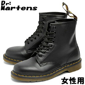 ドクターマーチン 8ホール ブーツ 1460 W DR.MARTENS 1460 8HOLE BOOTS 1460 W レディース ブラック(01-10335002)