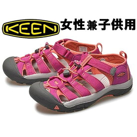 キーン ニューポート H2 レディース キッズ＆ジュニア KEEN NEW PORT H2 女性用 子供用 スポーツサンダル ベリーベリーxコーラル (01-11009037)