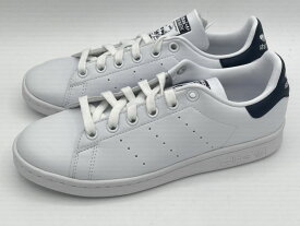 訳あり品 アディダス スタンスミス 23.0cm ホワイトxネイビー FX5501 男性用兼女性用 ADIDAS STAN SMITH 並行輸入品 (ad694)