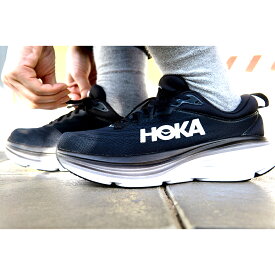 HOKA ホカ BONDI 8 ボンダイ 1127952 ブラック×ホワイト ランニング レディース シューズ スニーカー ローカット 靴