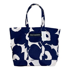 MARIMEKKO マリメッコ 91184 853 トートバッグ Peruskassi Unikko Bag BLUE/ブルー×WHITE/ホワイト(853)