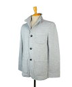 メンズ　衿ワイヤー入りスタンドジャケット（M・L）グレー【秋冬】