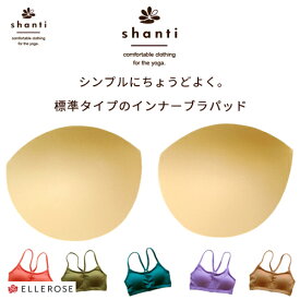 ブラパッド 薄型 インナーブラパッド（標準タイプ）1セット※代引不可 スポーツブラ シャンティ shanti フィットネスブラ ブラカップ 送料別