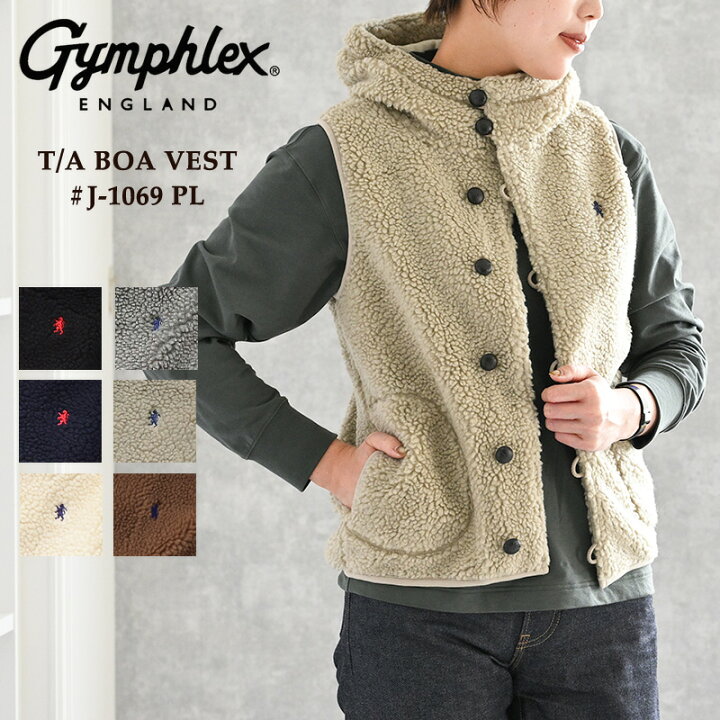 楽天市場】【セール 20％OFF】Gymphlex ジムフレックス ボア ベスト  
