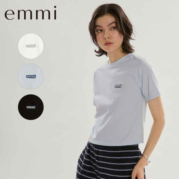 楽天市場】emmi エミ トップス emmiロゴコンパクトTシャツ 13WCT264017 
