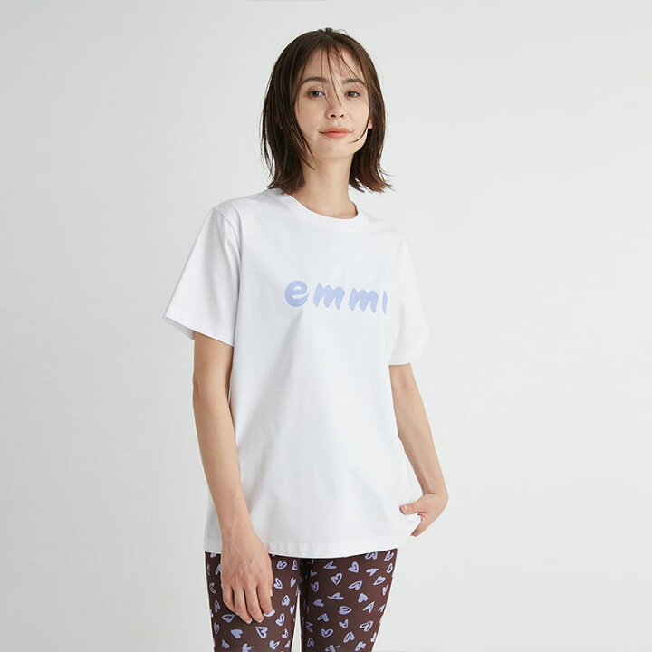 楽天市場】エミ アトリエ emmi atelier トップス ペイントemmiロゴT  
