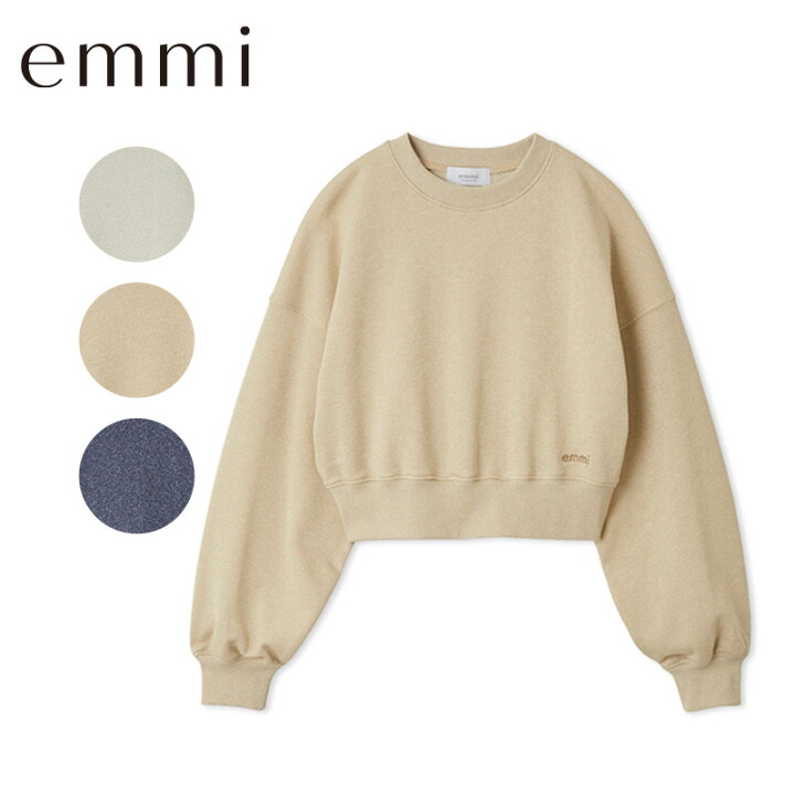 楽天市場】【セール 40％OFF】emmi エミ トップス ラメ裏毛ショート 