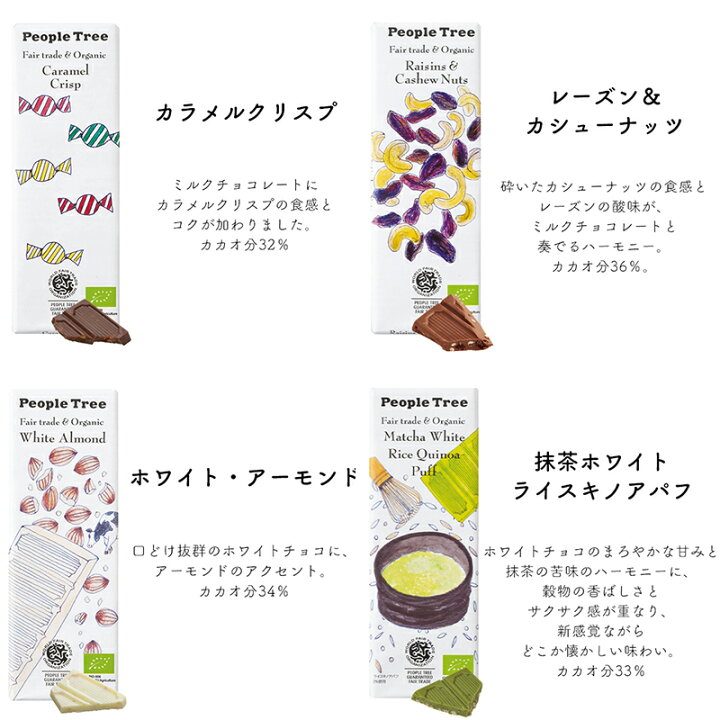 楽天市場 6枚以上で送料無料 フェアトレード チョコレート 可愛い ギフト 22年 秋冬限定 50g単品 00円以上 6枚 でメール便 送料無料 People Tree ピープルツリー チョコレート オーガニック スイーツ チョコ プレゼント プチギフト 板チョコ 友チョコ スタイルデポ