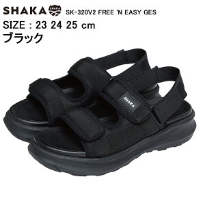 �V���J SHAKA FREE 'N EASY GES SK-320V2 �t���[�A���h�C�[�W�[ GES 2026SS �t �� �T���_�� �X���C�h�T���_�� �X�g���b�v�T���_�� 2WAY�T���_�� �ϋv�� �y�� �N�b�V������ ���f�B�[�X �����Y ���j�Z�b�N�X 