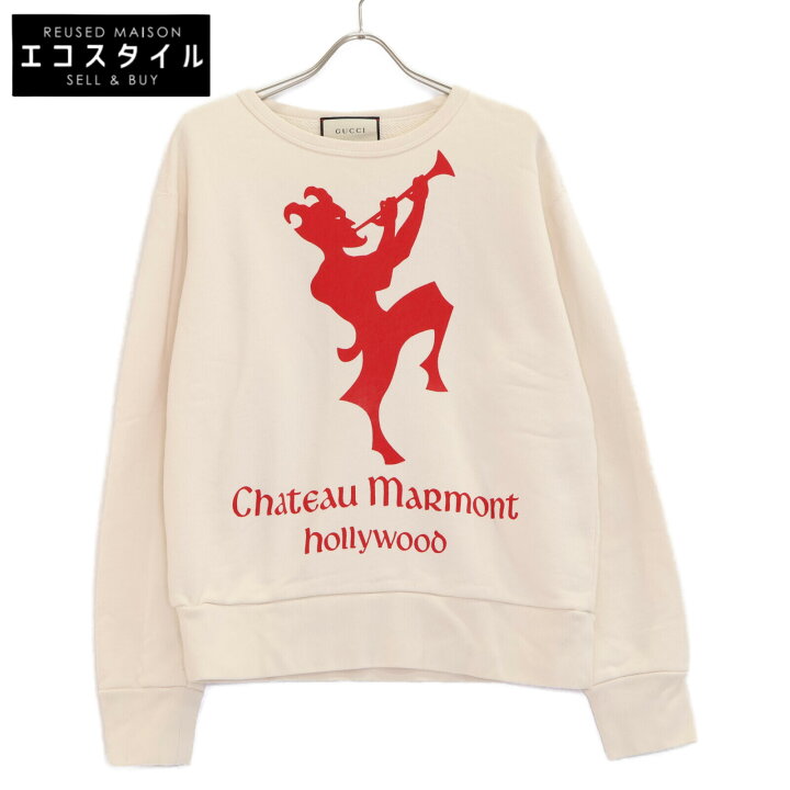楽天市場】GUCCI グッチ ｱｲﾎﾞﾘｰ ｼｬﾄｰﾏｰﾓﾝﾄ ｽｳｪｯﾄ トップス XS 